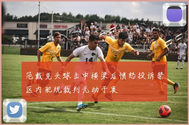 范戴克头球击中横梁后愤怒投诉禁区内犯规裁判无动于衷