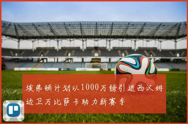 埃弗顿计划以1000万镑引进西汉姆边卫万比萨卡助力新赛季